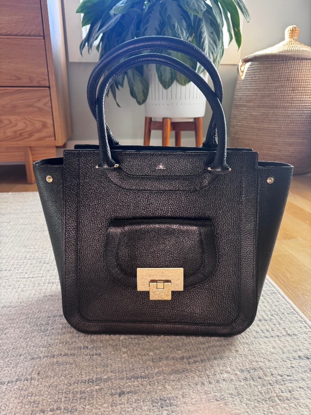 Demellier Black Handbag